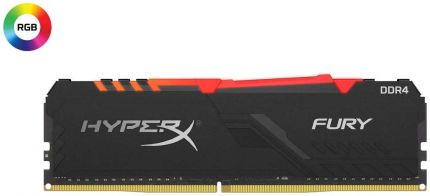 Модуль памяти Kingston 8GB 2400MHz DDR4 HyperX FURY RGB (HX424C15FB3A/8)