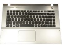 Клавиатура для ноутбука Samsung QX411/ QX410 (With palmrest) RU, Black