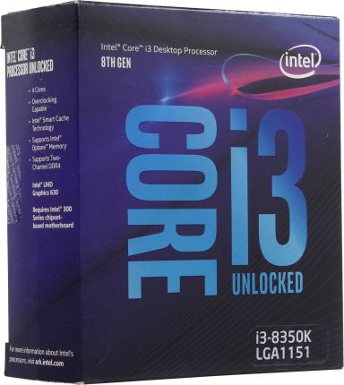 Процессор Intel Core i3-8350K 4.0GHz s1151 Box