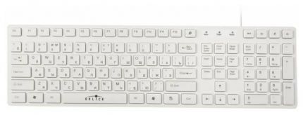Клавиатура Oklick 556S белый USB slim Multimedia