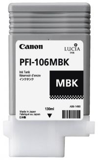 Картридж Canon PFI-106MBk Matte Black для iPF6300/ 6300s/ 6350/ 6400/ 6450 (130 мл)
