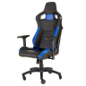 Игровое кресло Corsair T1 Race чёрный/синий