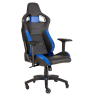 Игровое кресло Corsair T1 Race чёрный/синий