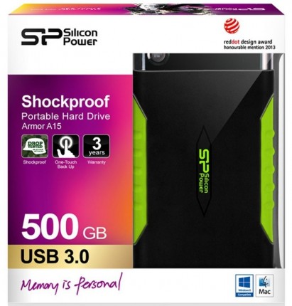 Жесткий диск Silicon Power USB 3.0 500Gb SP500GBPHDA15S3K 2.5" черный