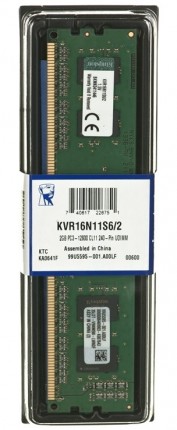 Модуль памяти DDR3 2Gb 1600MHz Kingston (KVR16N11S6/2) RTL