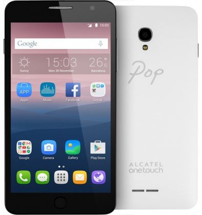 Смартфон Alcatel Pop Star 5070D 8Gb белый/желтый