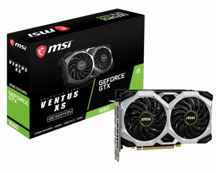 Видеокарта MSI GTX 1660 VENTUS XS 6G OC, NVIDIA GeForce GTX 1660, 6Gb GDDR5