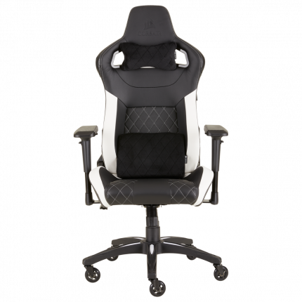 Игровое кресло Corsair T1 Race чёрный/белый
