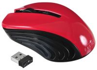 Мышь Oklick 545MW черный/красный оптическая (1600dpi) беспроводная USB (4but)