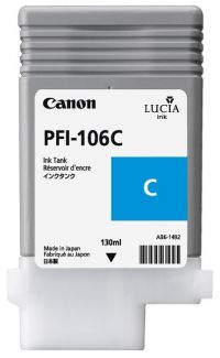 Картридж Canon PFI-106C Cyan для iPF6300/ 6300s/ 6350/ 6400/ 6450 (130 мл)