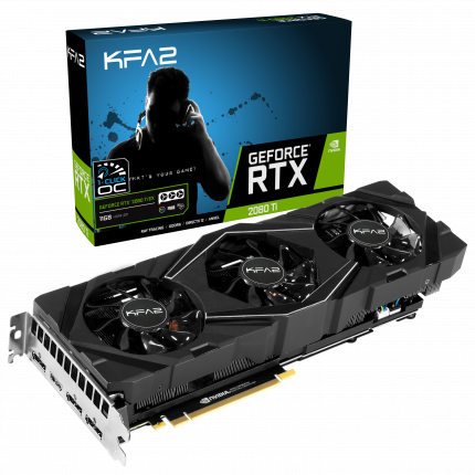 Видеокарта KFA2 GeForce RTX 2080Ti EX, NVIDIA GeForce RTX 2080 Ti, 11Gb GDDR6