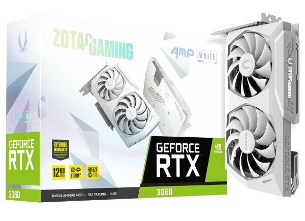 Видеокарта ZOTAC GeForce RTX 3060 AMP White Edition