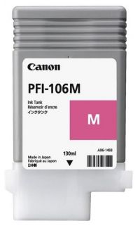 Картридж Canon PFI-106M Magenta для iPF6300/ 6300s/ 6350/ 6400/ 6450 (130 мл)