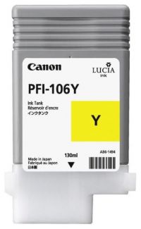Картридж Canon PFI-106Y Yellow для iPF6300/ 6300s/ 6350/ 6400/ 6450 (130 мл)