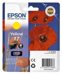 Картридж Epson17 Yellow для Expression Home XP-33/103/ 203/ 207/ 303/ 306/ 406 (150 стр)