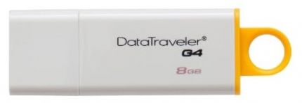 Флешка Kingston 8Gb DataTraveler G4 DTIG4/8GB USB3.0 белый
