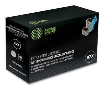 Картридж Cactus CS-CF287X-MPS черный