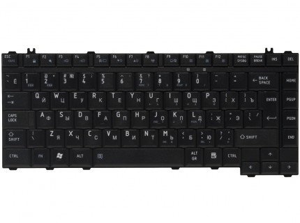 Клавиатура для ноутбука Toshiba Satellite A200/ A205/ A210/ A215/ A300/ A305/ A400/ A405/ F40/ L300/ M200/ M300 RU, Black