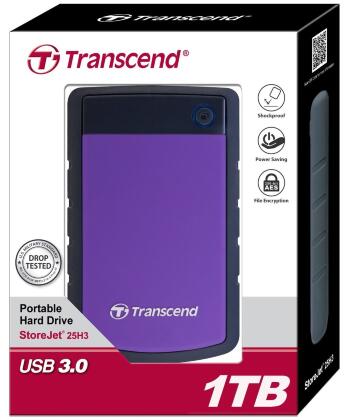 Жесткий диск Transcend USB 1Tb TS1TSJ25H3P 2.5" USB 3.0