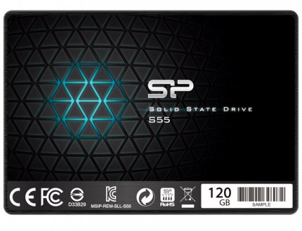 Накопитель SSD Silicon Power SATA-III 120Gb SP120GBSS3S55S25 S55 2.5" w420Mb/s r550Mb/s