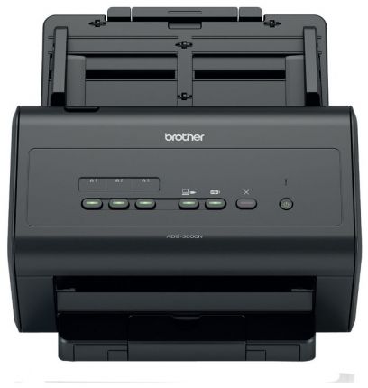 Сканер Brother ADS-3000N (ADS3000NUX1) A4 черный