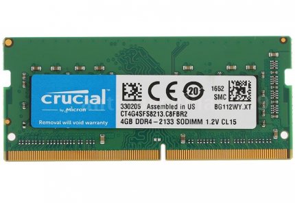 Модуль памяти DDR4 4Gb 2133MHz Crucial CT4G4SFS8213 RTL