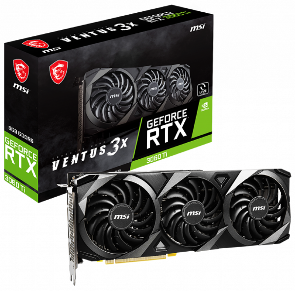 Видеокарта MSI GeForce RTX 3060 Ti VENTUS 3X