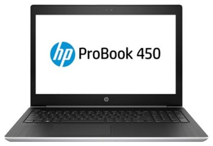 Ноутбук HP ProBook 450 G5 15.6"(1366x768)/ Intel Core i3 8130U(2.2Ghz)/ 4096Mb/ 500Gb/ noDVD/ Int:Intel HD Graphics 620/ Cam/ BT/ WiFi/ 48WHr/ war 1y/ 2.1kg/ silver/ W10Pro