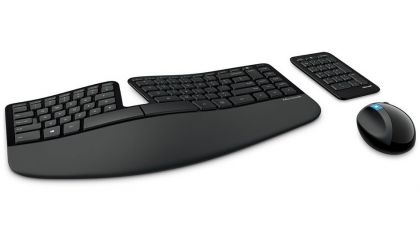 Клавиатура + мышь Microsoft Sculpt Ergonomic Desktop черный USB Беспроводная 2.4Ghz Multimedia Ergo