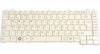 Клавиатура для ноутбука Toshiba Satellite C600/ C645/ L600/ L630/ L635/ L640/ L645 Glossy, White, RU