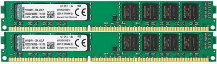 Модуль памяти Kingston DIMM 16GB (2x8Gb) 1600MHz DDR3 (KVR16N11K2/16)