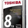 Жесткий диск Toshiba SATA-III 8Tb HDWN180EZSTA NAS N300 (7200rpm) 128Mb 3.5"