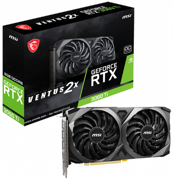 Видеокарта MSI GeForce RTX 3060 Ti VENTUS 2X OCV1