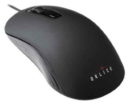 Мышь Oklick 155M черный (1000/1600dpi) USB