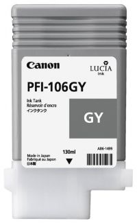 Картридж Canon PFI-106GY Grey для iPF6300/ 6300s/ 6350/ 6400/ 6450 (130 мл)