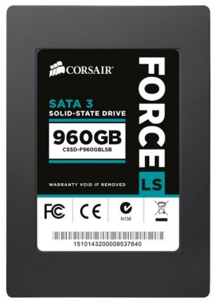 Накопитель SSD Corsair SATA III 960Gb CSSD-F960GBLSB Force LS 2.5"