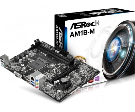 Материнская плата Asrock AM1B-M Socket-AM1 nA DDR3 mATX AC`97 6ch(5.1) GbLAN SATA3 VGA