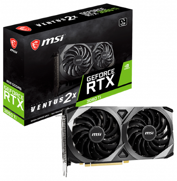 Видеокарта MSI GeForce RTX 3060 Ti VENTUS 2X