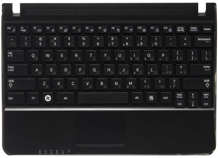 Клавиатура для ноутбука Samsung N220 (Keyboard+Palmrest+Touch PAD+Loudspeaker) RU, Black
