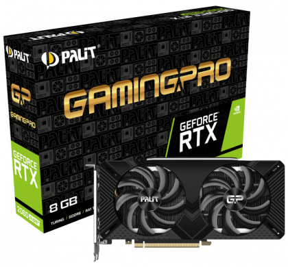 Видеокарта Palit PA-RTX2060 SUPER GP 8G, NVIDIA GeForce RTX 2060 SUPER, 8Gb GDDR6