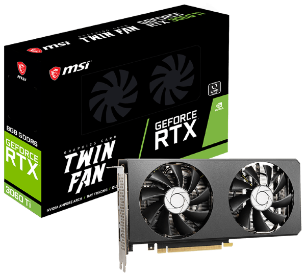 Видеокарта MSI GeForce RTX 3060 Ti TWIN FAN