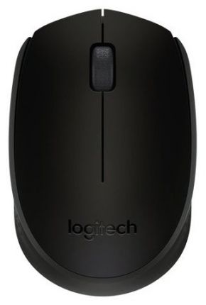 Мышь Logitech B170 черный оптическая (800dpi) беспроводная USB (2but)