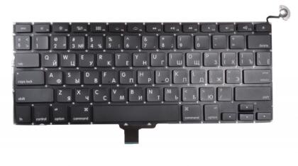 Клавиатура для ноутбука Apple MacBook Pro 13.3" A1278/ MB990/ MB991/ MC700 Nvidia, Backlit, RU, Black