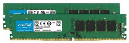Модуль памяти Crucial 16GB Kit (8GBx2) DDR4 2666MHz (CT2K8G4DFS8266)