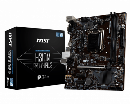 Материнская плата MSI H310M PRO-VH PLUS, Intel H310, s1151v2, mATX