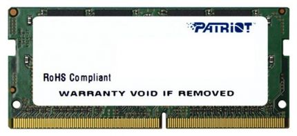 Модуль памяти DDR4 16Gb 2133MHz Patriot PSD416G21332S RTL SO-DIMM