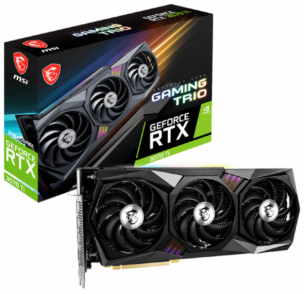 Видеокарта MSI GeForce RTX 3070 Ti GAMING TRIO 8G