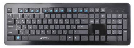 Клавиатура Oklick 540S черный USB slim Multimedia