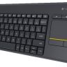 Клавиатура Logitech K400 Plus черный USB беспроводная