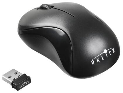 Мышь Oklick 605SW черный оптическая (1200dpi) беспроводная USB (2but)